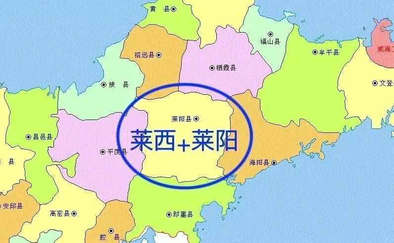 青岛莱西地理位置图片