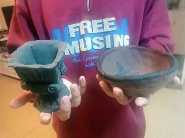 幸福课程 | 仿千古历史文物 感中华文明魅力——益智中学七年级青铜器、陶器制造与甲骨文书写比赛