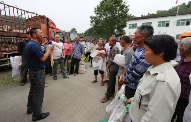 6月1日,在宜昌市點軍區橋邊鎮朱家坪村村委會前,點軍區畜牧局局長淡朝