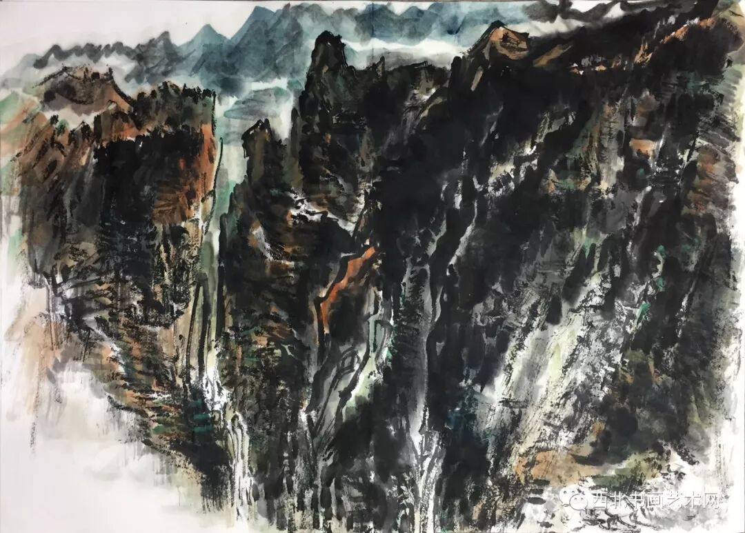 著名山水画家安顺作品赏晰