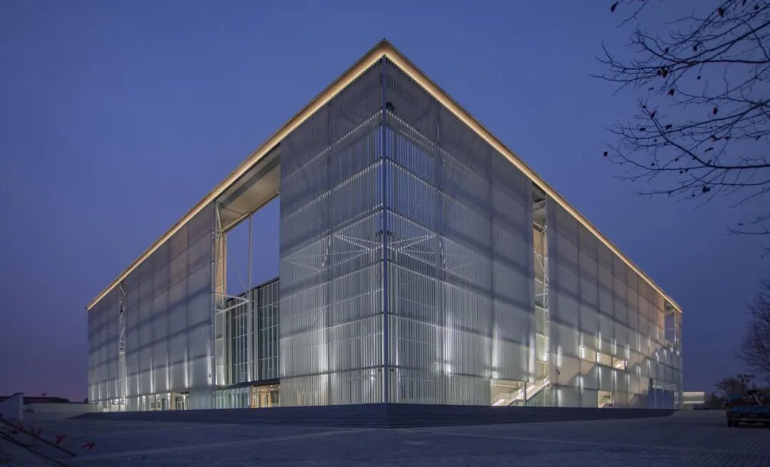 夜色中的安徽省美术馆有多美