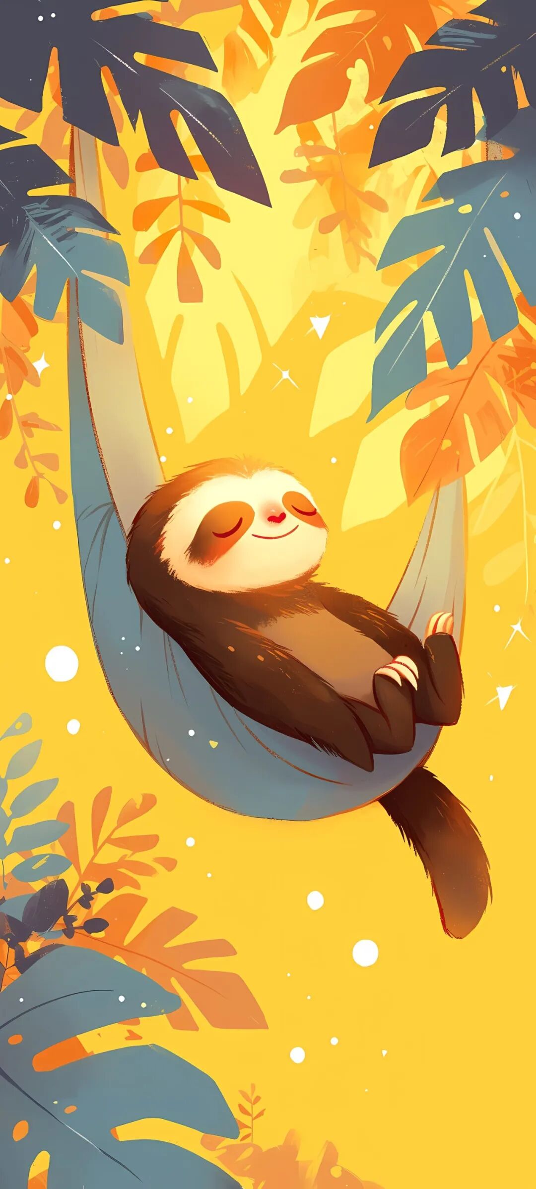 手机壁纸|超萌超可爱的树懒壁纸图片,高清版免费下载!