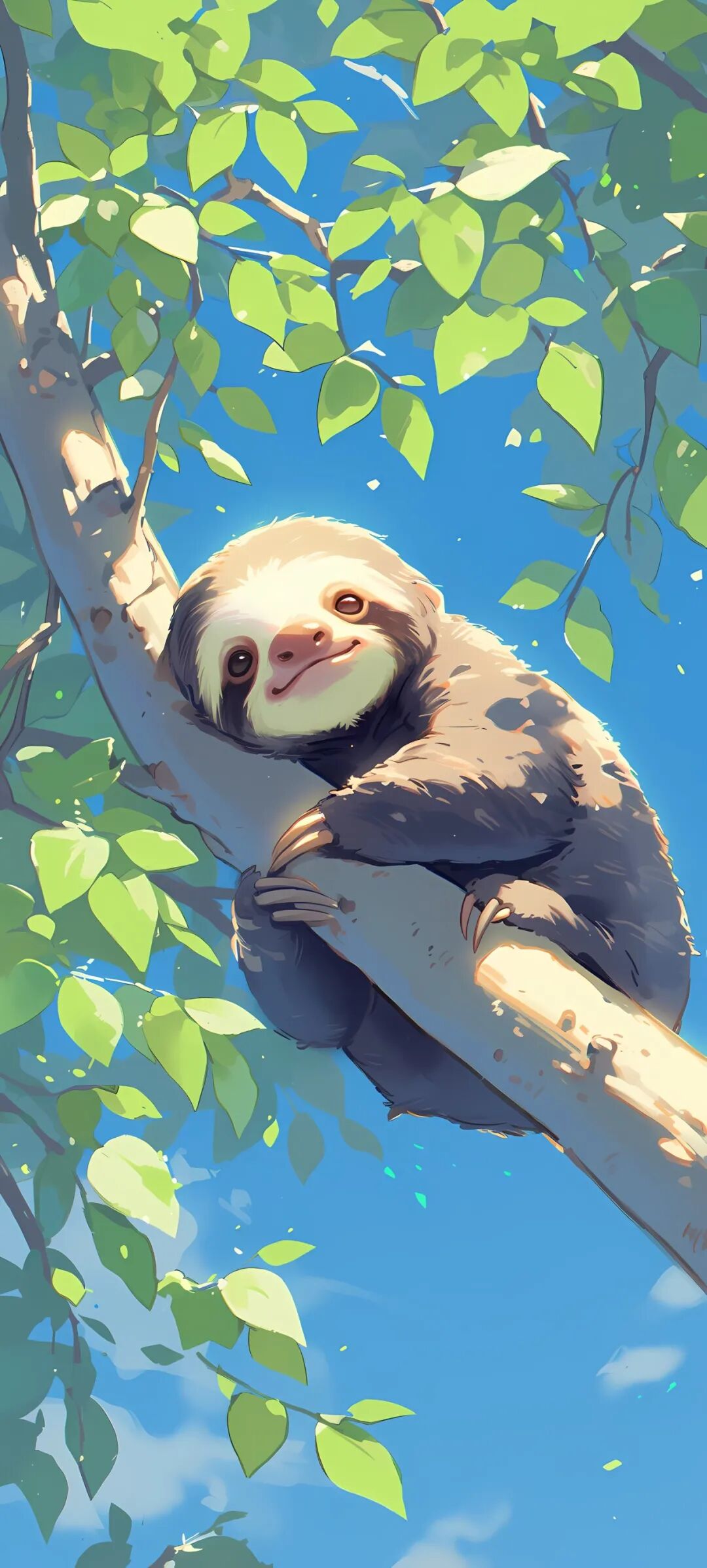 手机壁纸超萌超可爱的树懒壁纸图片高清版免费下载