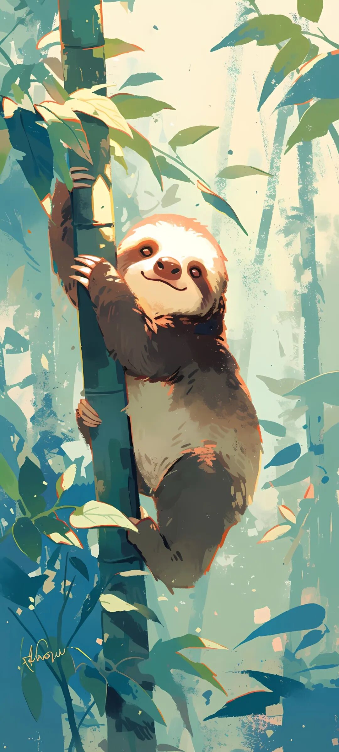 手机壁纸超萌超可爱的树懒壁纸图片高清版免费下载