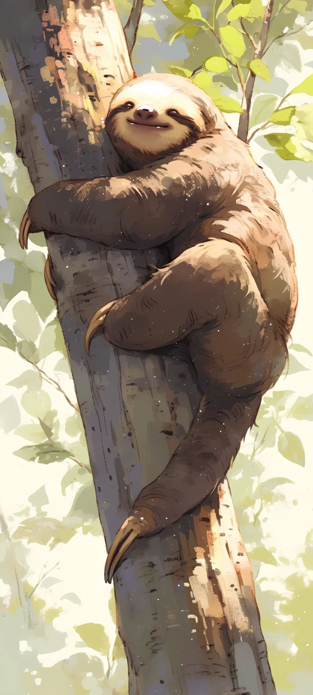 手机壁纸超萌超可爱的树懒壁纸图片高清版免费下载
