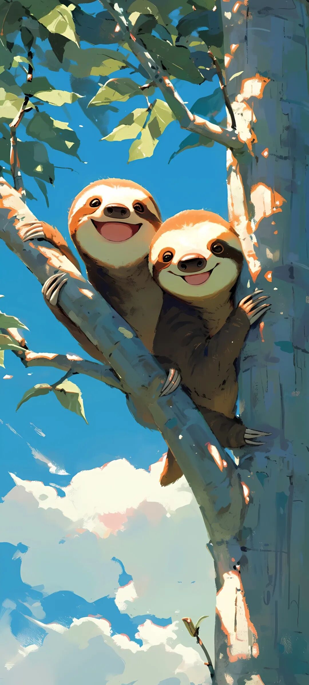 手机壁纸超萌超可爱的树懒壁纸图片高清版免费下载