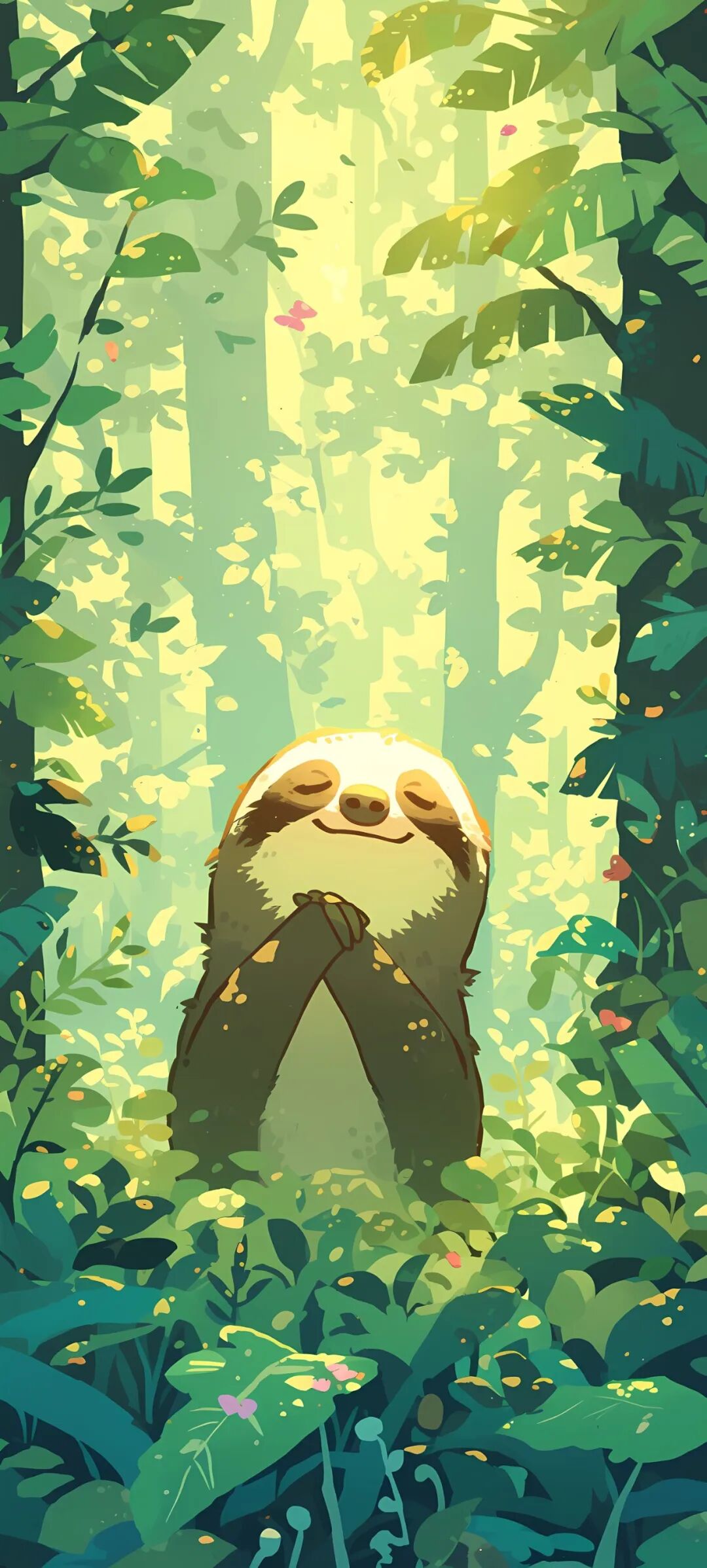 手机壁纸超萌超可爱的树懒壁纸图片高清版免费下载