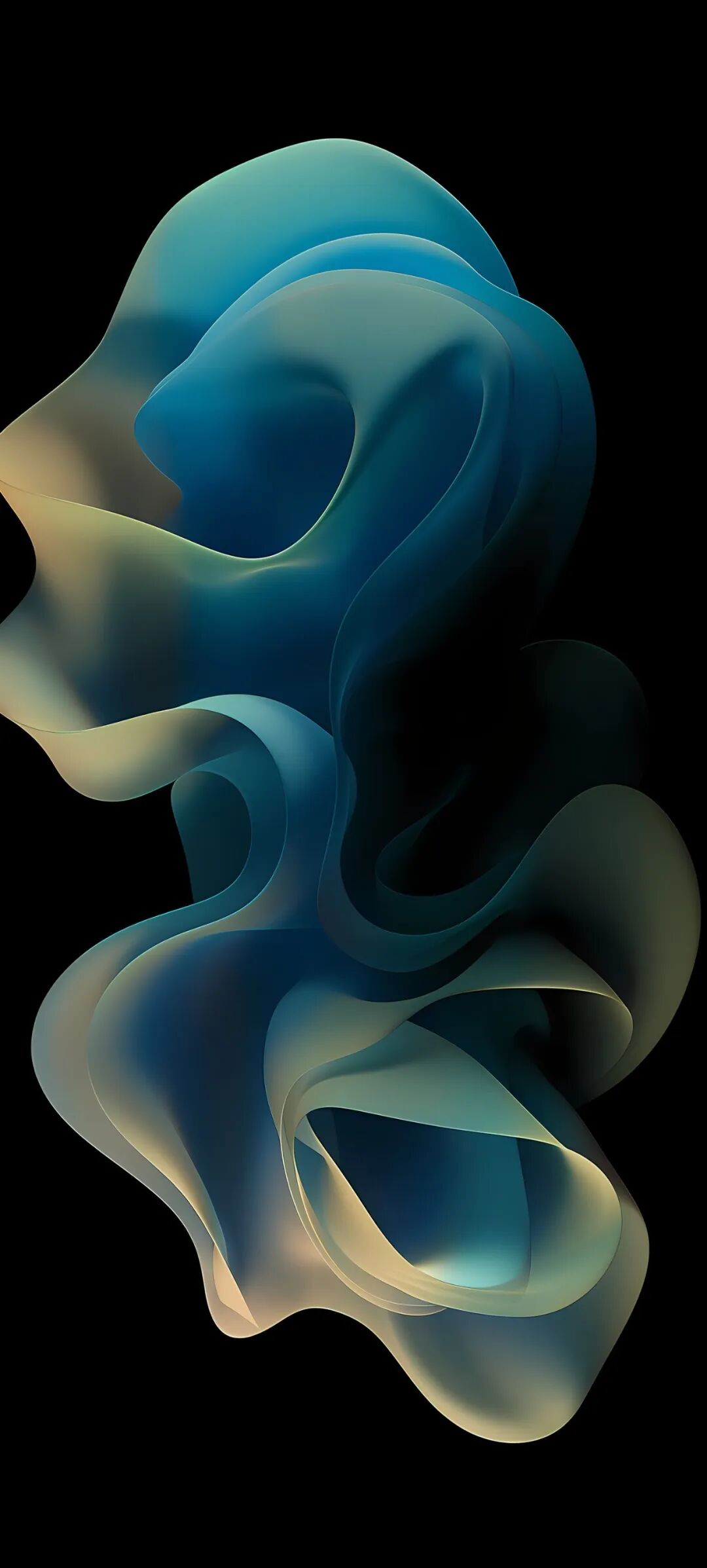 手机壁纸蓝绿色高品质简约壁纸高清原图