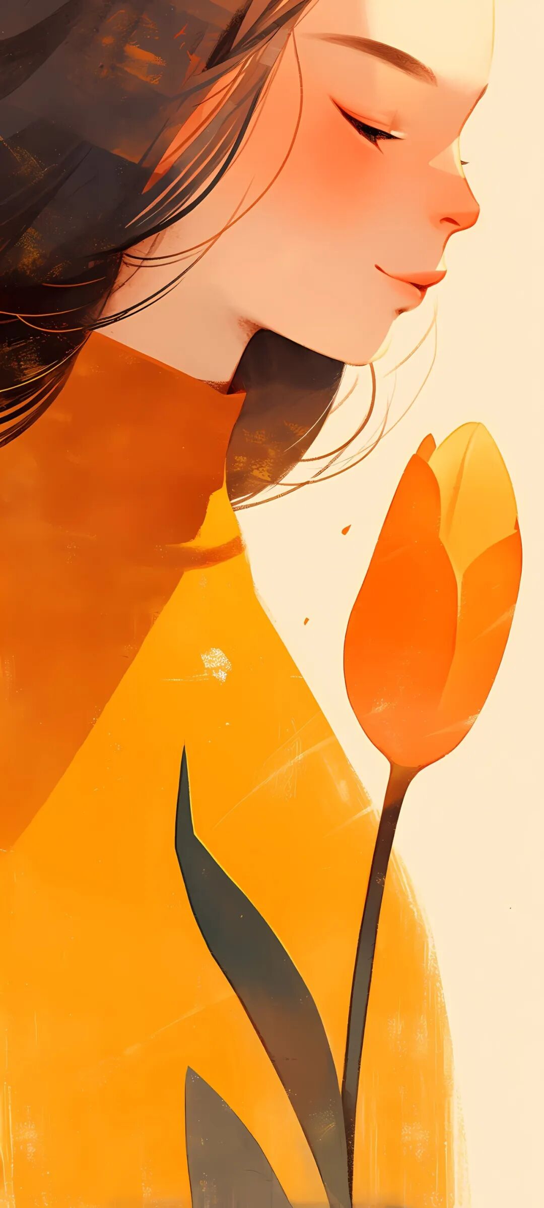 手机壁纸时尚潮流女孩插画壁纸高清版直接保存