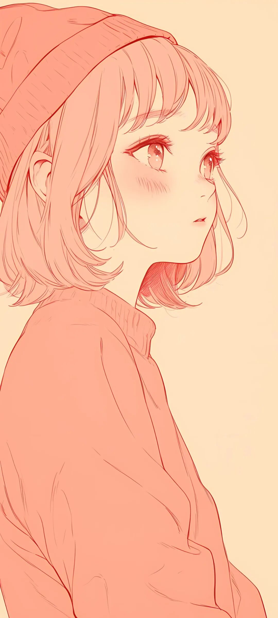手机壁纸时尚潮流女孩插画壁纸高清版直接保存