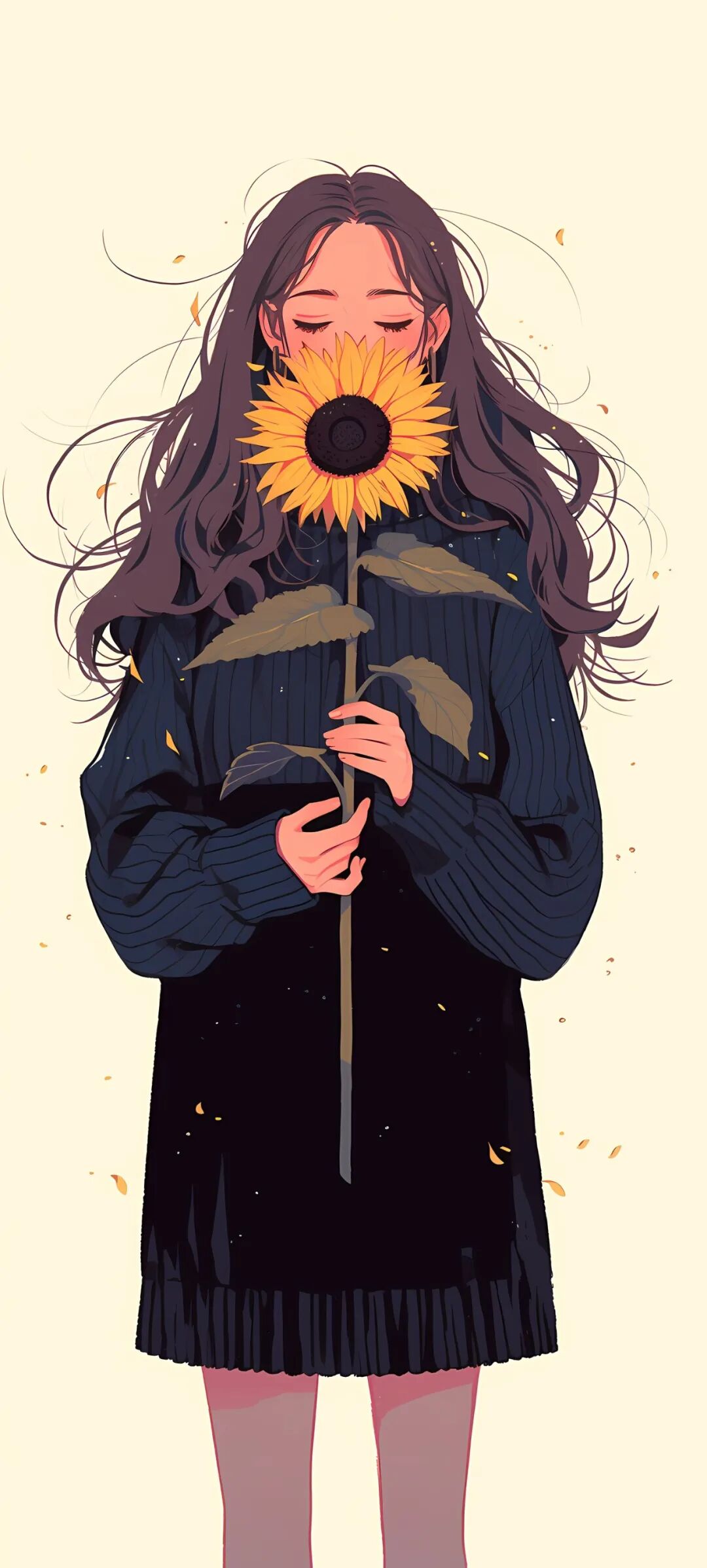 手机壁纸时尚潮流女孩插画壁纸高清版直接保存