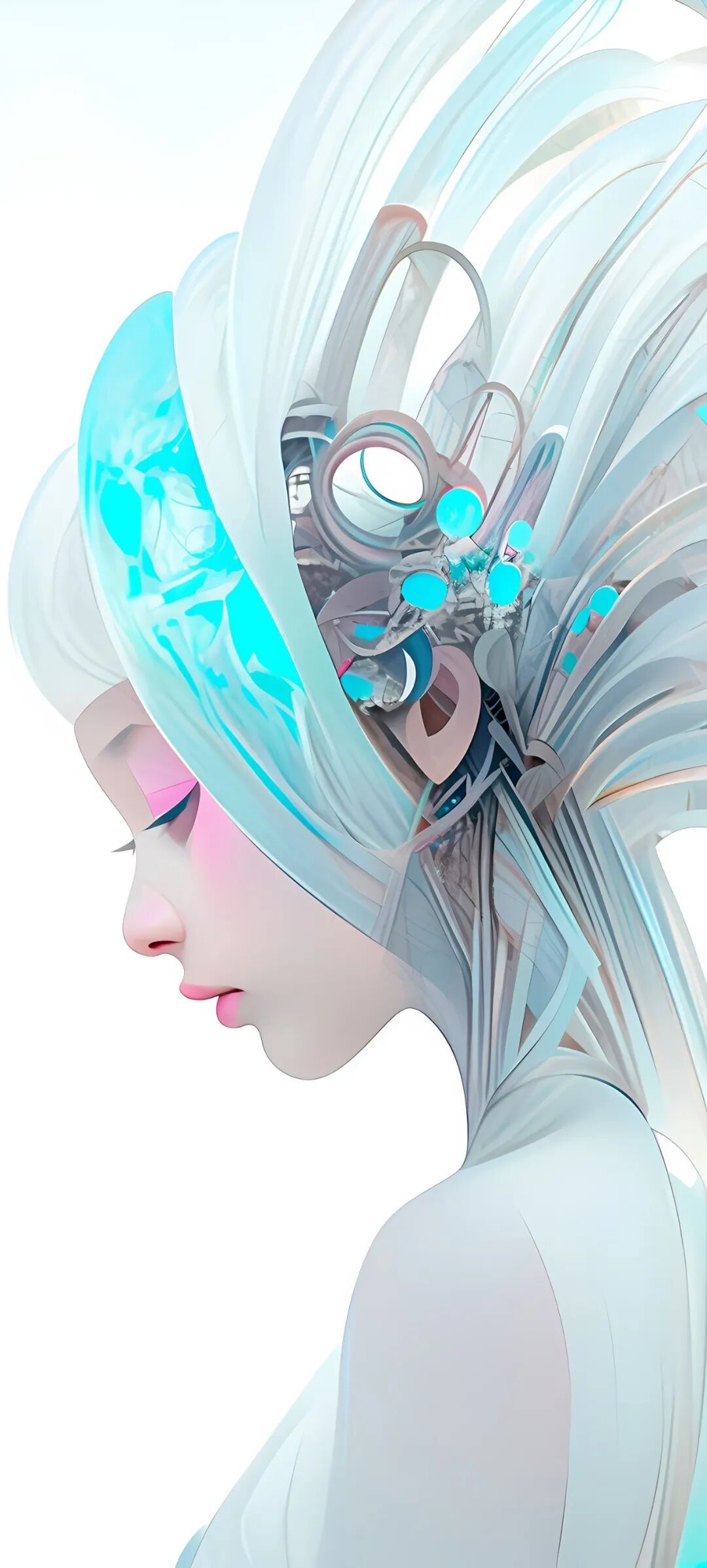 爱了爱了!未来科幻风少女机甲壁纸,免费原图下载!