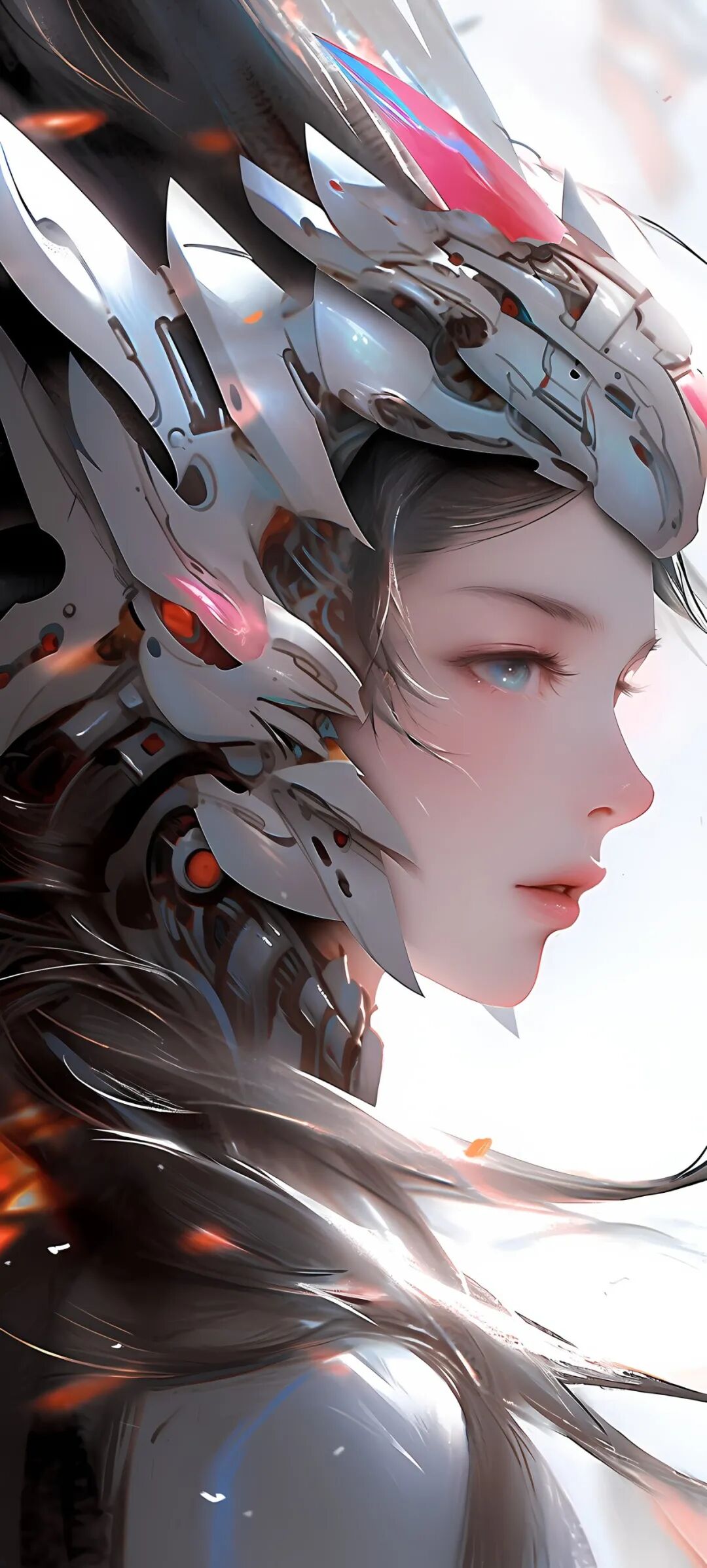 爱了爱了!未来科幻风少女机甲壁纸,免费原图下载!