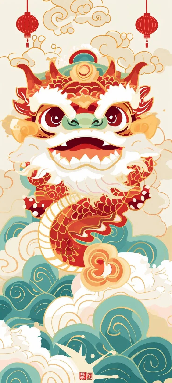 新年手机壁纸满满的祝福送给你