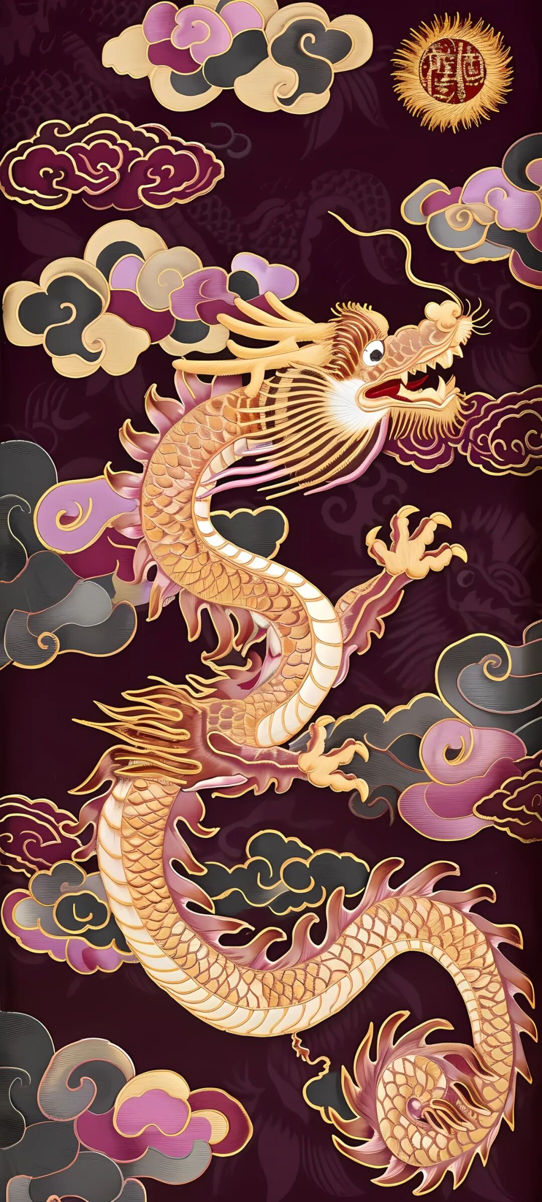 手机壁纸锦鲤游曳水中天传递吉祥与平安