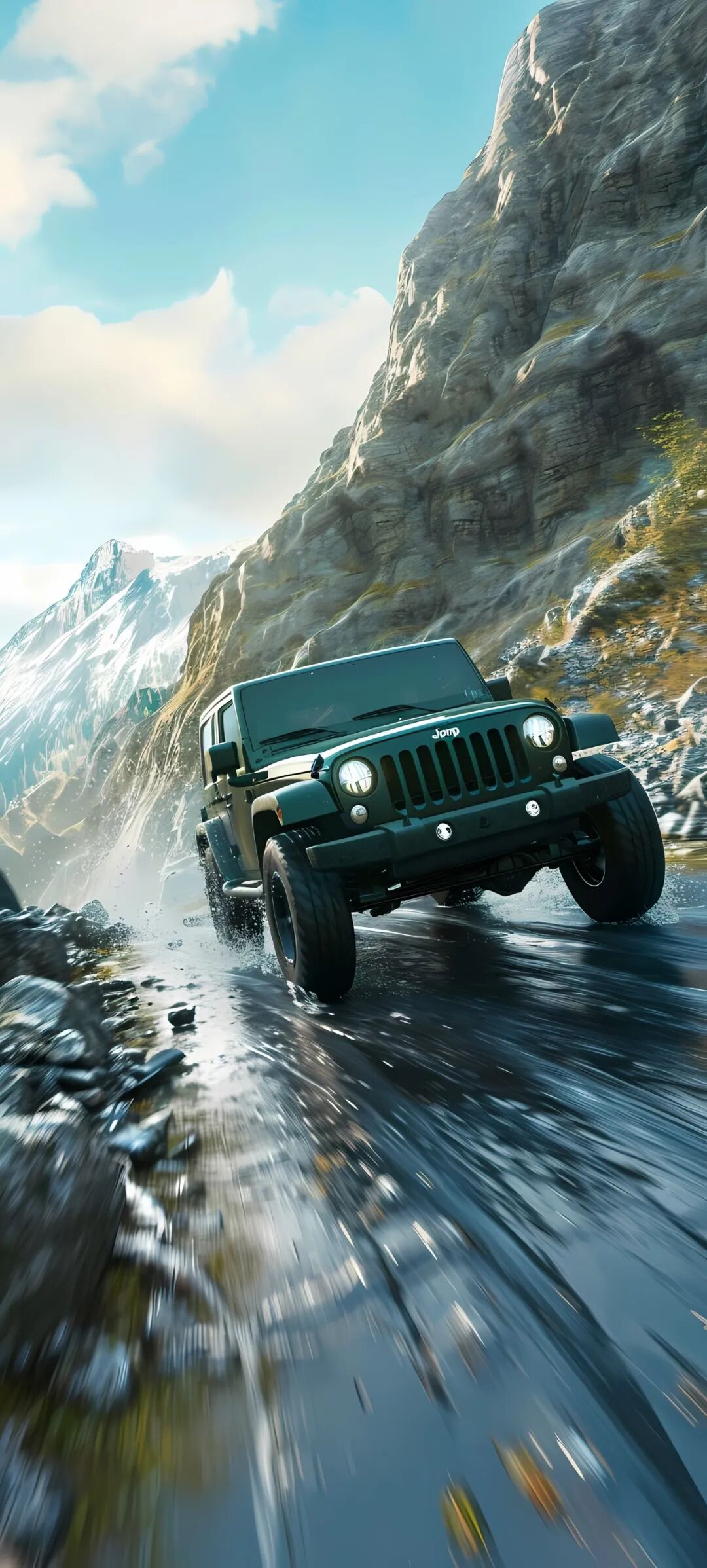 手机汽车壁纸飞驰一啸而过高清大图分享