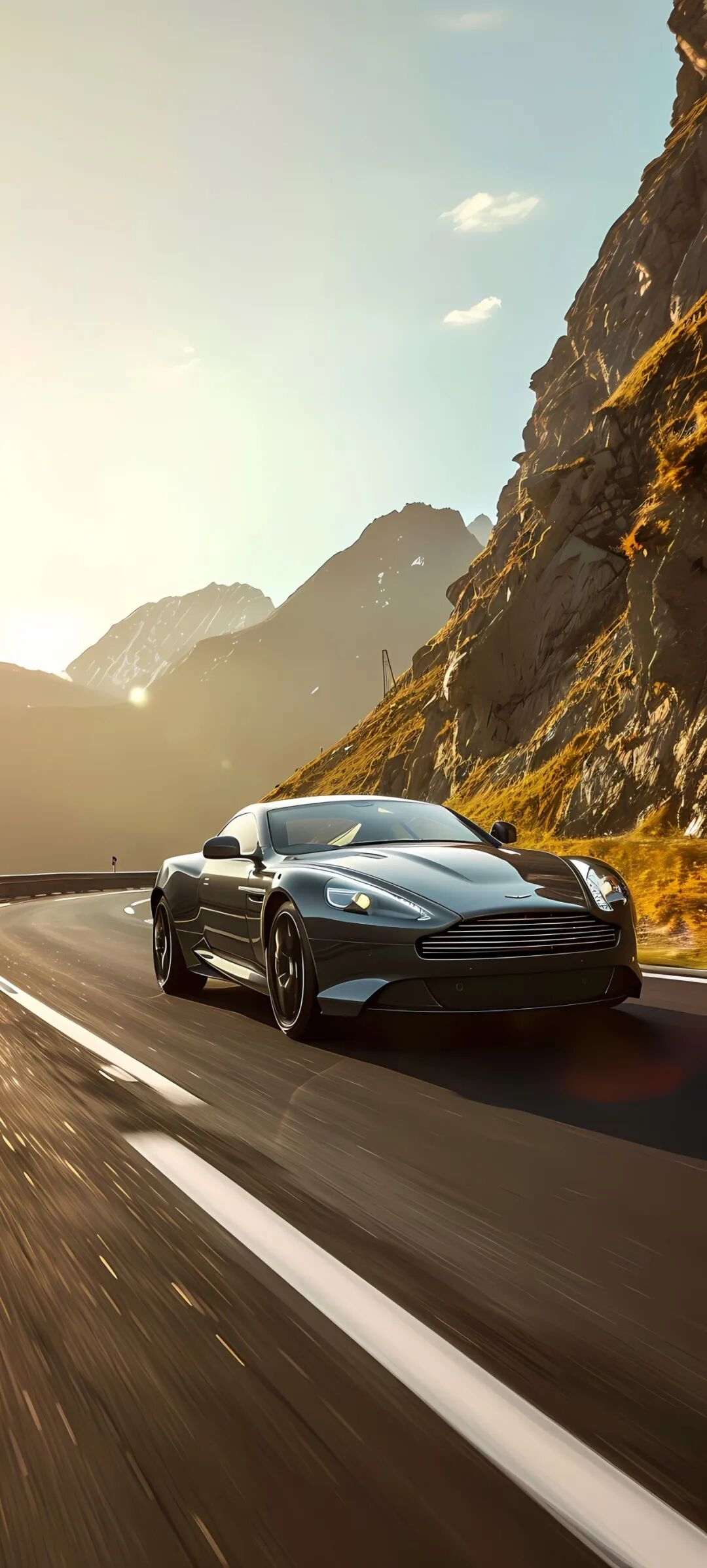 手机汽车壁纸飞驰一啸而过高清大图分享