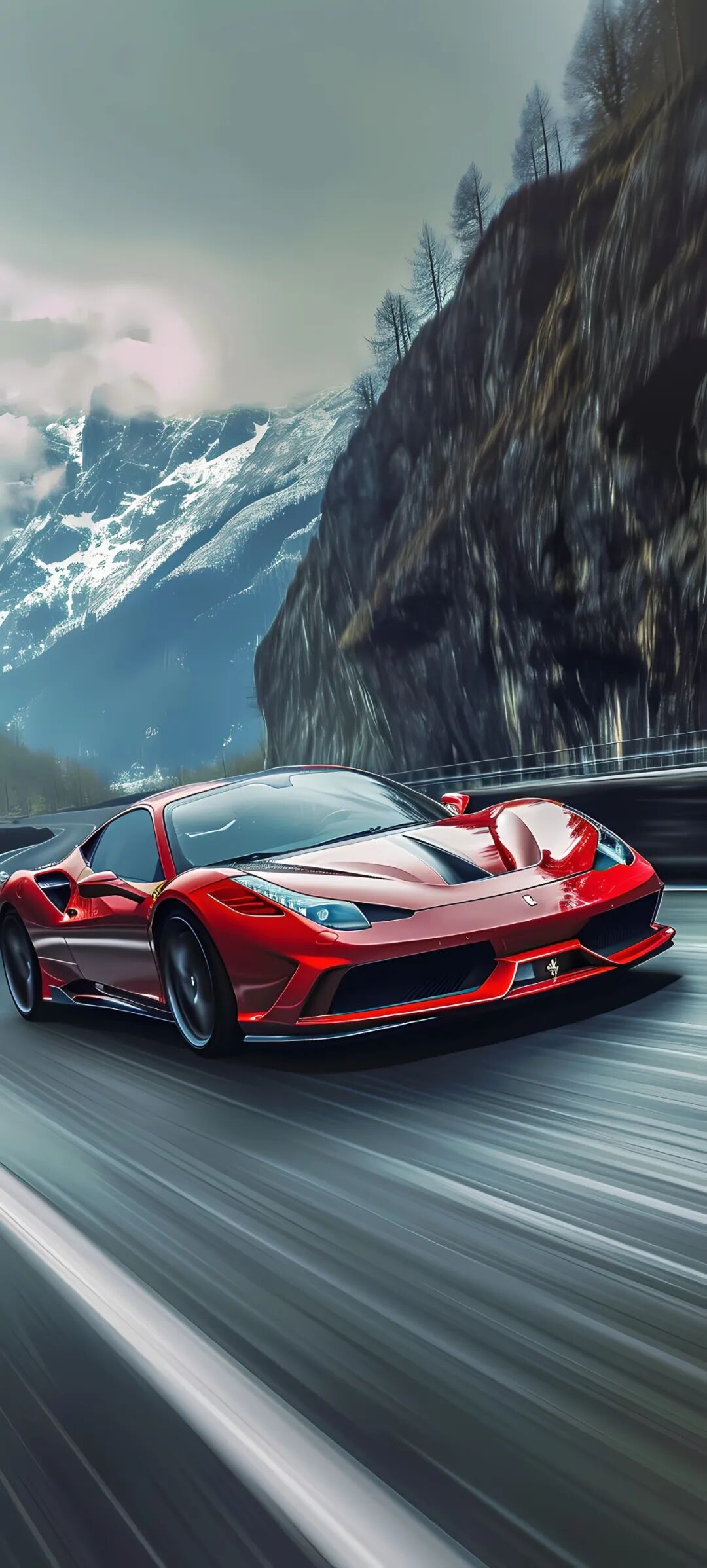 手机汽车壁纸飞驰一啸而过高清大图分享