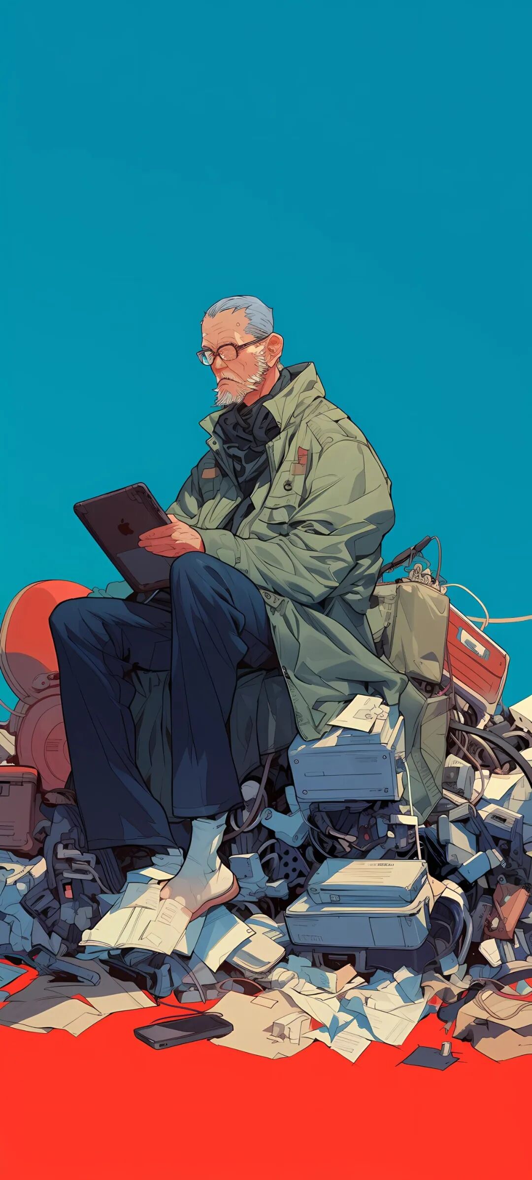 手机壁纸简约干净ins风人物头像壁纸高清原图