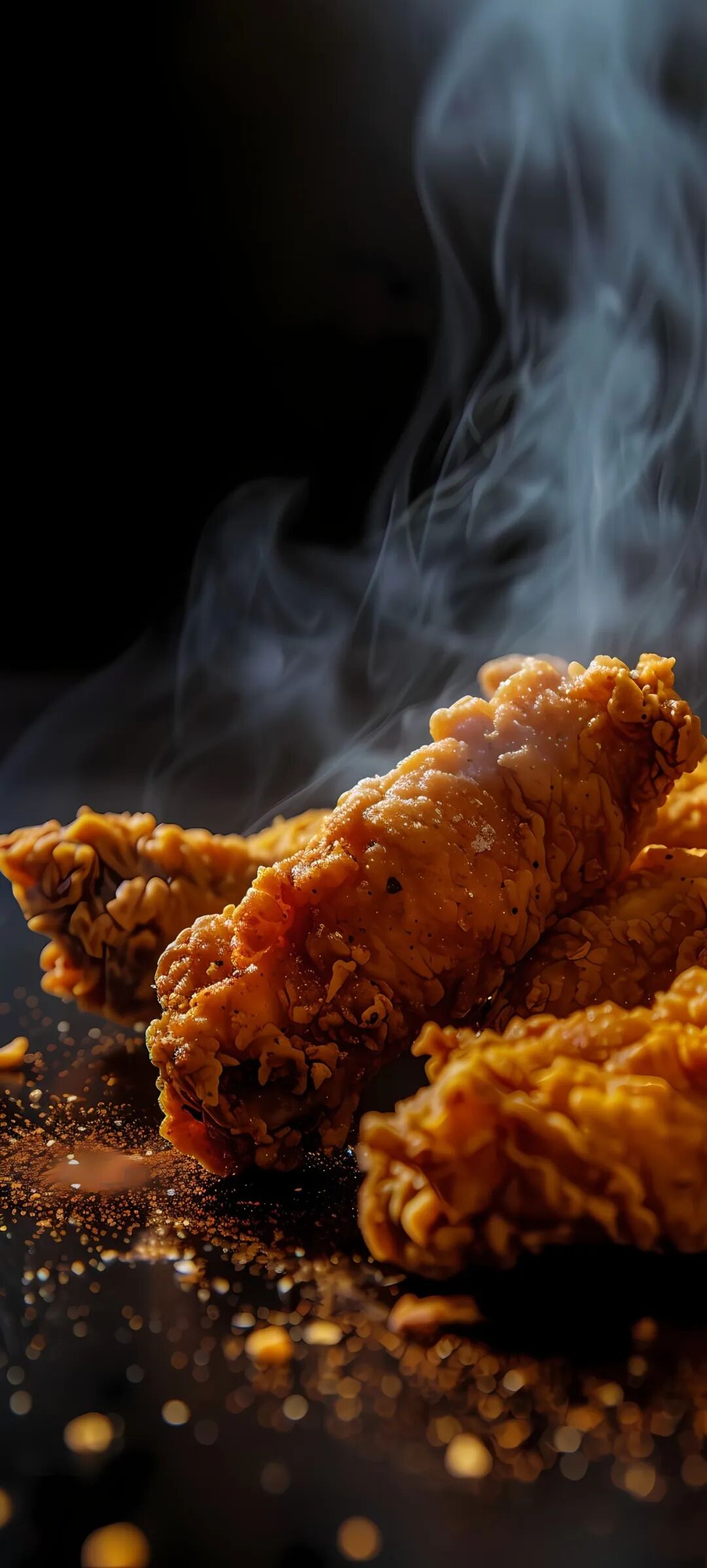 手机壁纸美味无法阻挡的汉堡炸鸡壁纸图片赶紧收藏