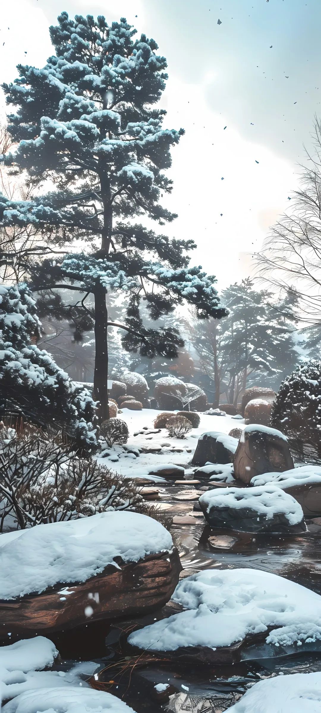 3D手机壁纸风景雪景图片