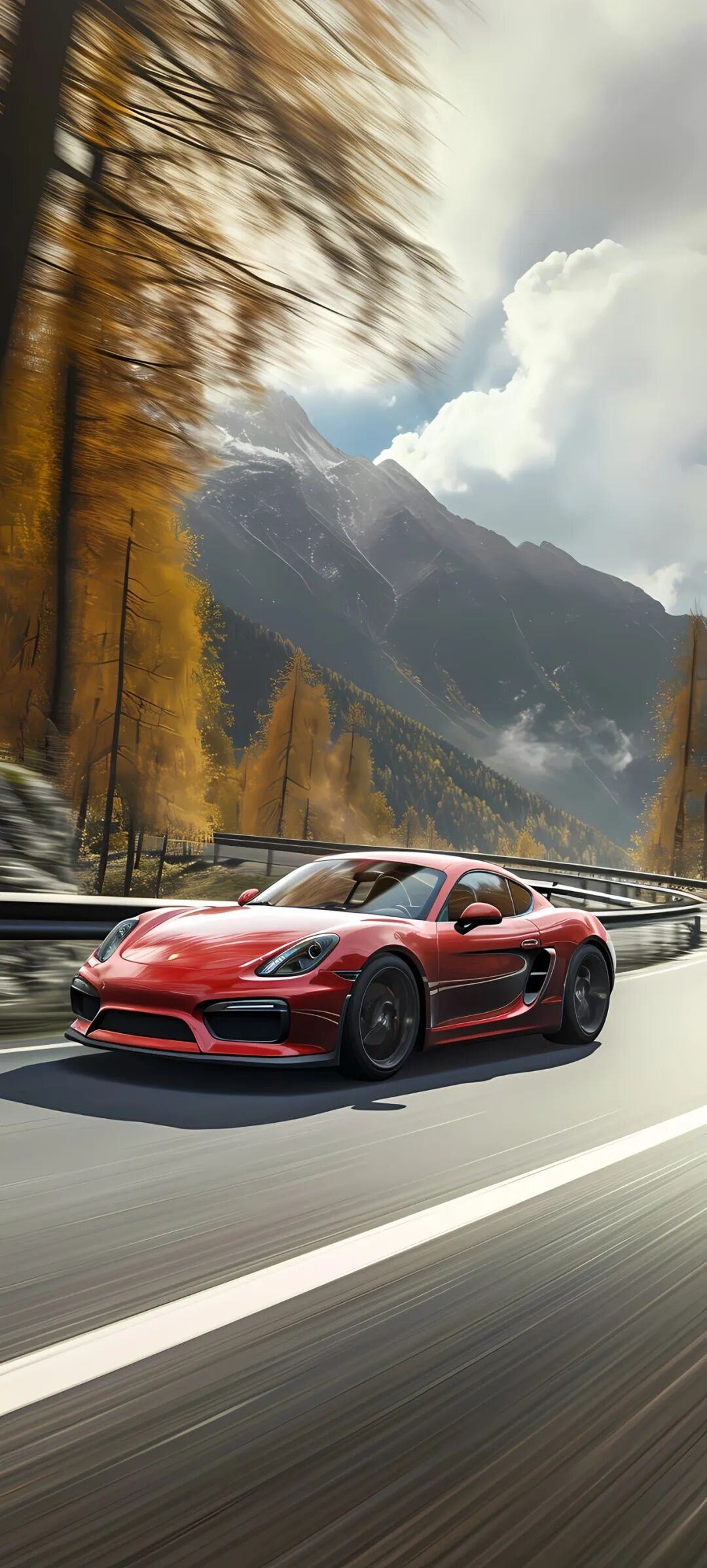 当一辆设计精美的汽车在锁屏壁纸上呈现时,那种尽显车辆线条和细节的