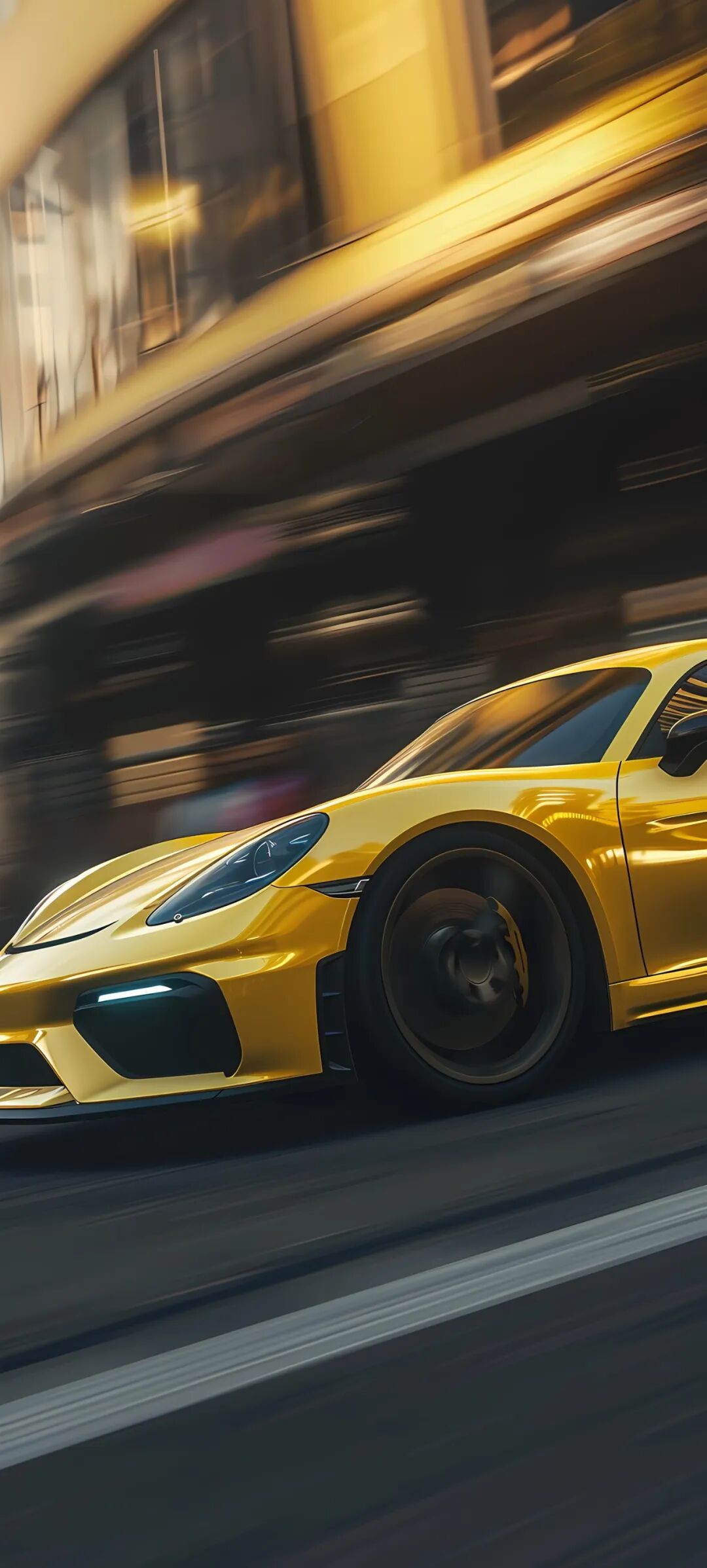 当一辆设计精美的汽车在锁屏壁纸上呈现时,那种尽显车辆线条和细节的