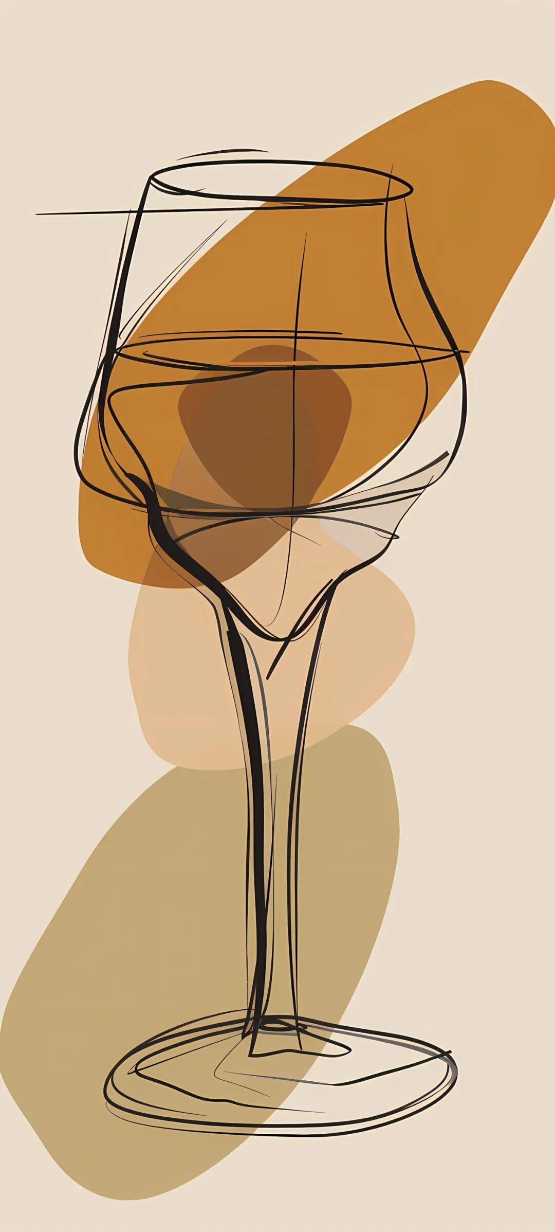 手机壁纸|抽象线条鸡尾酒壁纸图片,免费分享!