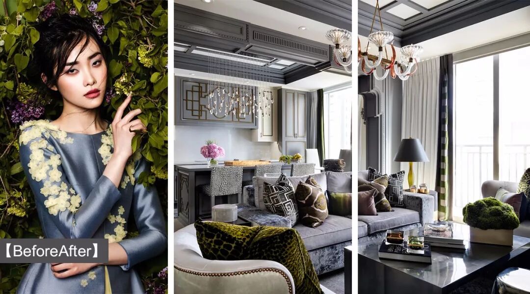 高级灰+绿色，你想象不到的好看！