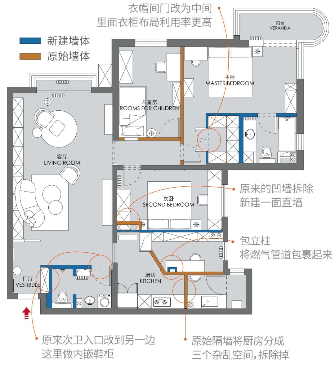 日式北歐混搭風格三居