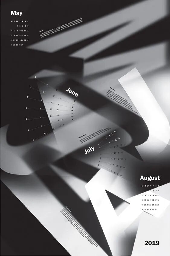 黑白文字海报还可以这么玩