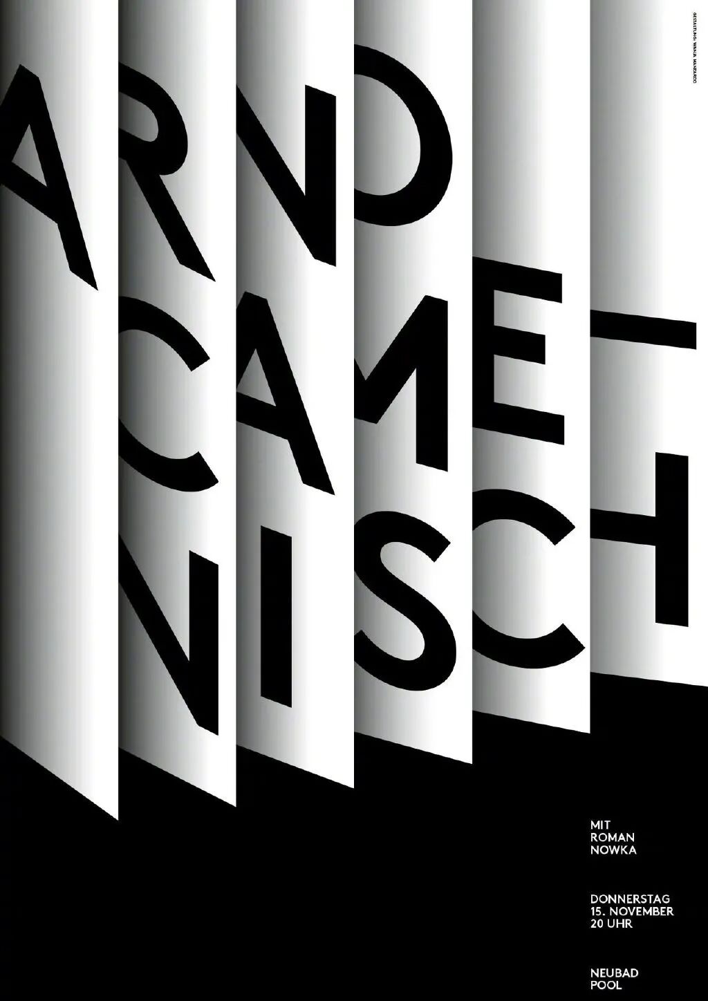 黑白文字海报还可以这么玩