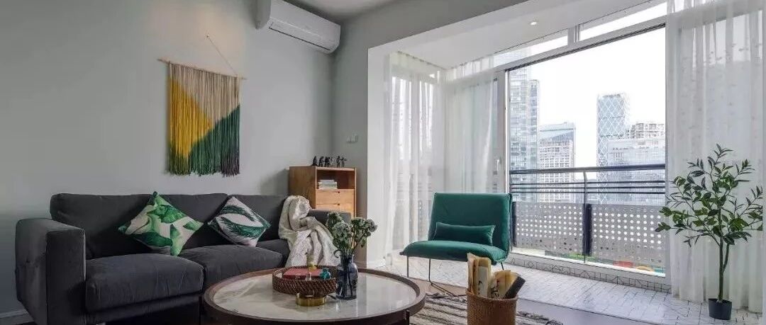 89平小户型北欧风，简单的空间通过软装色彩搭配，餐厨空间设计得好有品位！