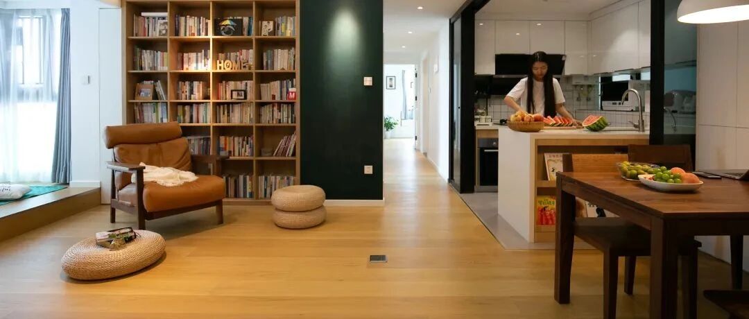 没有沙发电视，75㎡住出120㎡的通透感，我真服！