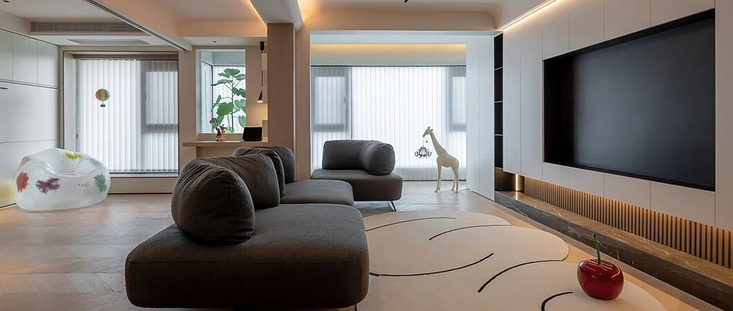 142㎡开放与童趣的家，满满的幸福感！