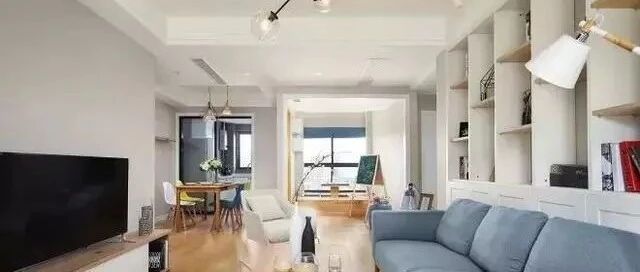 107㎡北欧两居室，临窗的榻榻米好休闲，家人都很喜欢！