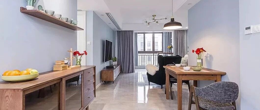 113平的北欧风三房，清新中又有典雅感，简约又不失质感，好喜欢