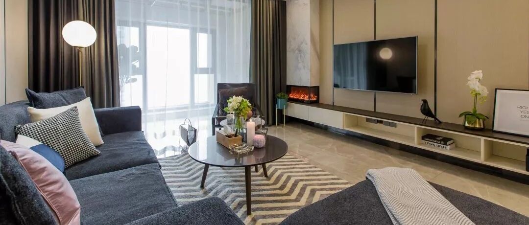 109㎡现代轻奢风，有钱就应该这样装！