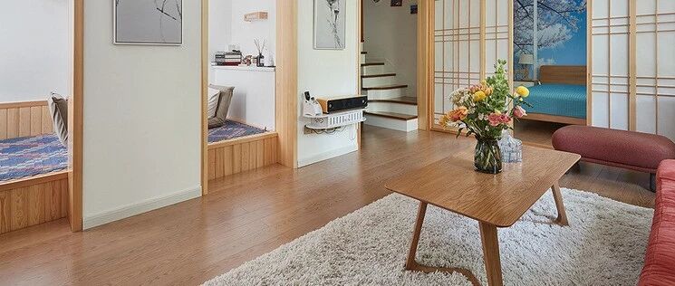 旧房翻新120㎡花费20万，日式原木色风格，彰显温馨舒适格调