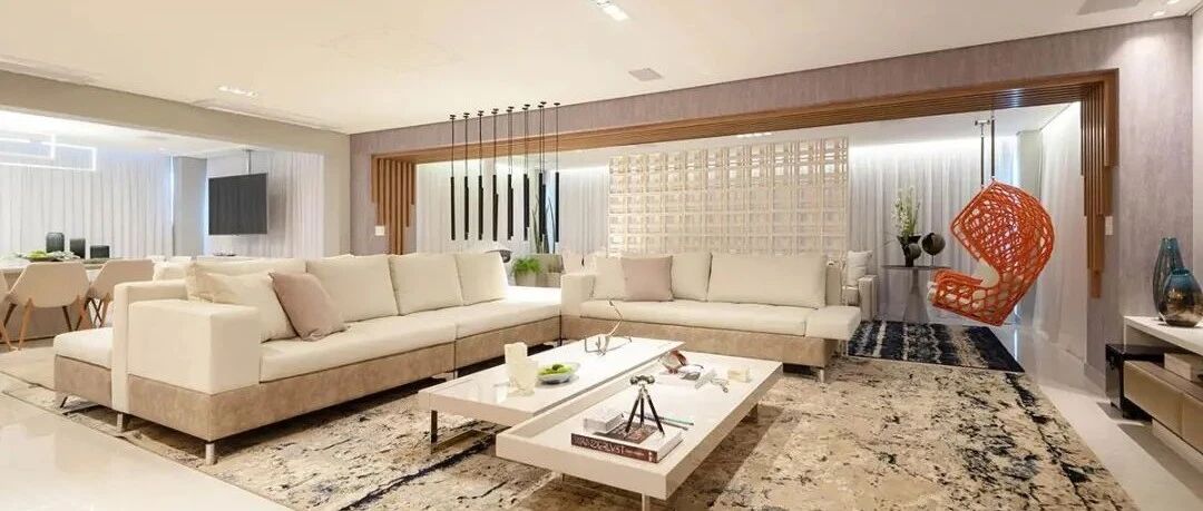 极简大平层一梯一户免打扰，客餐厅50㎡，楼层高视野好要比别墅大气