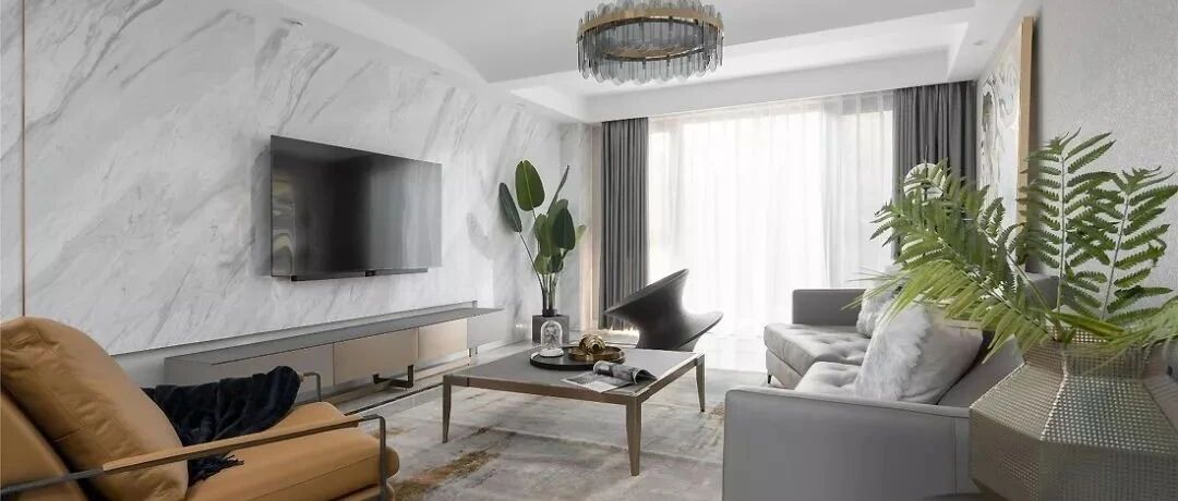 133㎡现代轻奢3室2厅，干练简约又不会过于寡淡！太喜欢这样的感觉了