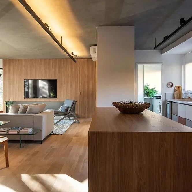 120㎡简约三居，整面落地窗采光足风景好，再也不吐槽一楼不好了