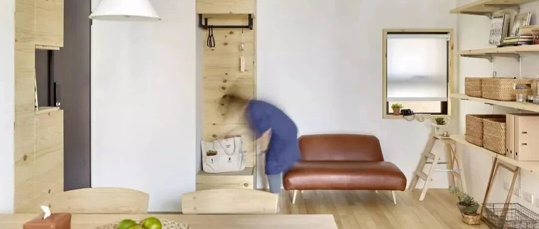 100平的日式风二居室，在极简的基础上，加入温馨质感