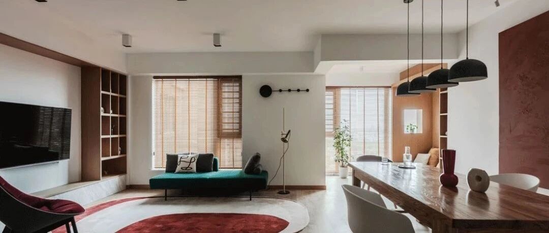 这个极简+淡雅色彩的136㎡四口之家，美如画卷，清雅灵动~