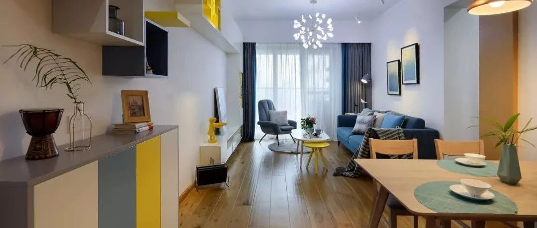 89平的小户型三房，格调满满的北欧风，真的够帅气