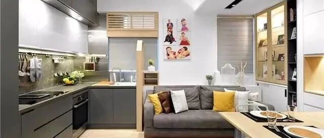 52㎡小户型装修，挤出3室2厅，住进一家4口完全不用担心！