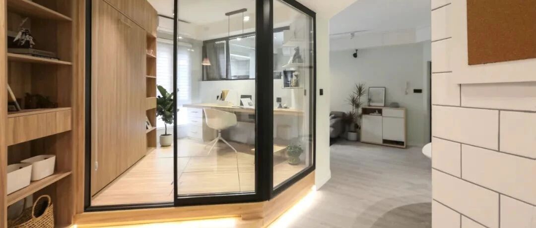 广州78㎡旧房改造，渐变墙漆、榻榻米书房...为90后小夫妻打造“甜蜜之家”！