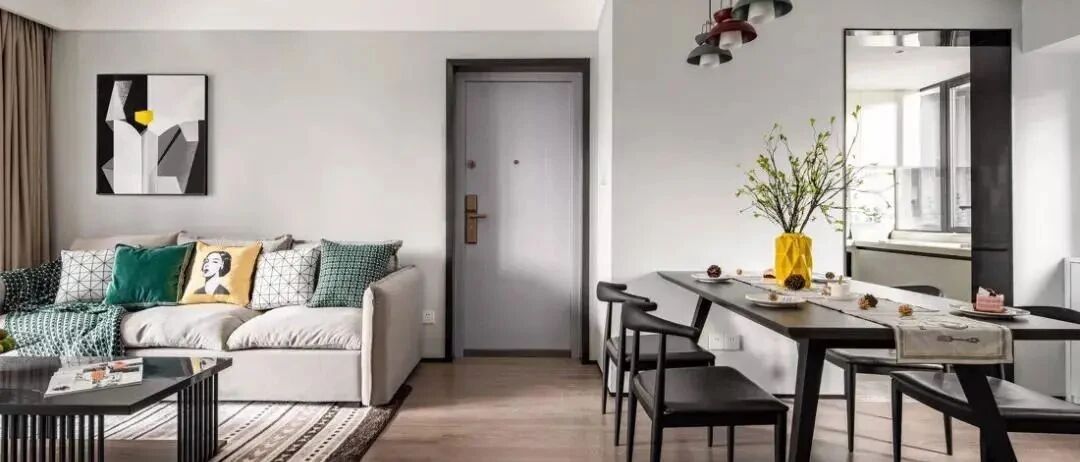 87㎡北欧风小户型，客厅无电视，主卧带衣帽间有质感的小资生活