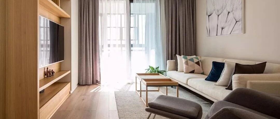 90平米的现代风小户型，原木暖色调为主的设计，装出来太好看了吧！