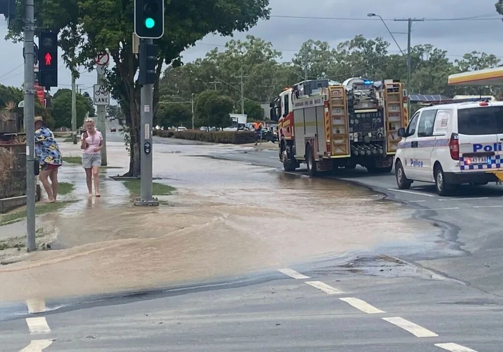 Emergency services were called to the scene Monday afternoon. Picture: Geoff Harrison's Bayside/Facebook